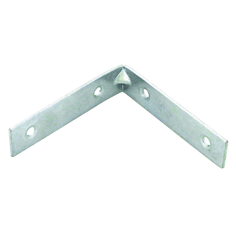 Prosource CB-Z03-013L Corner Brace, 3 in L, 3 in W, 3/4 in H, Steel, Zinc-Plated, 2.6 mm Thick Material