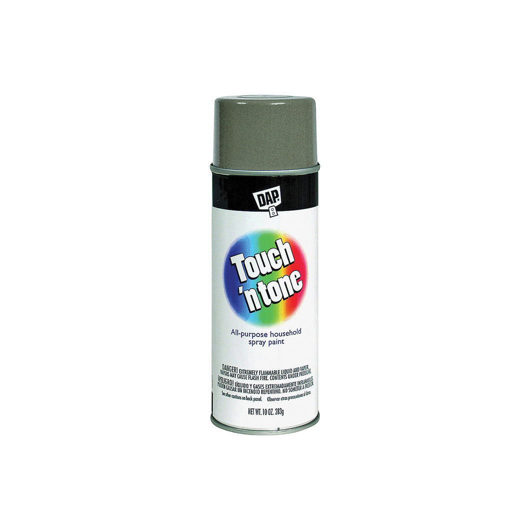 TOUCH 'N TONE 55279830 Spray Paint, Flat, Gray Primer, 10 oz, Aerosol Can