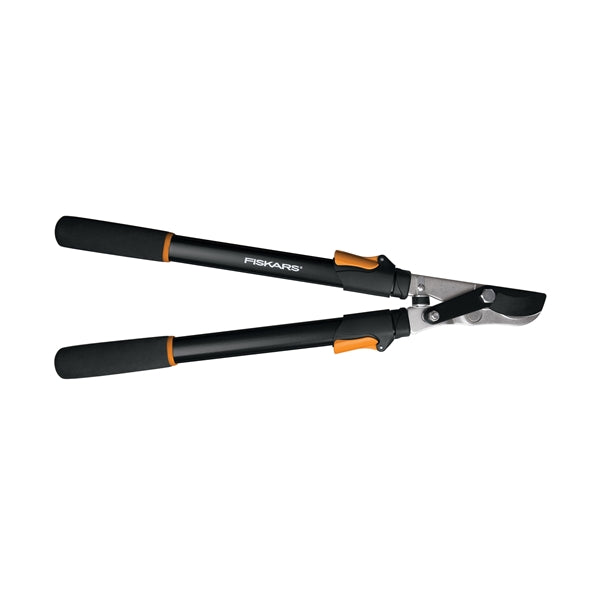 FISKARS 91686935 Power Lever Lopper, 1-3/4 in Cutting Capacity, Bypass Blade, Steel Blade, Steel Handle