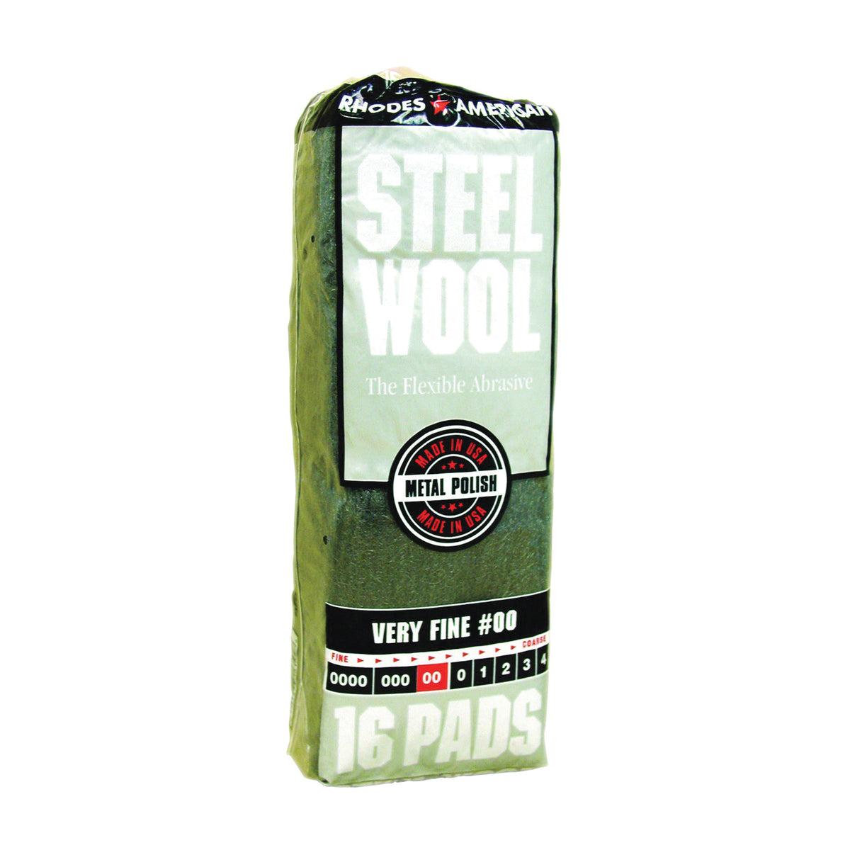Homax 106602-06 Steel Wool, #00 Grit, Very Fine, Gray