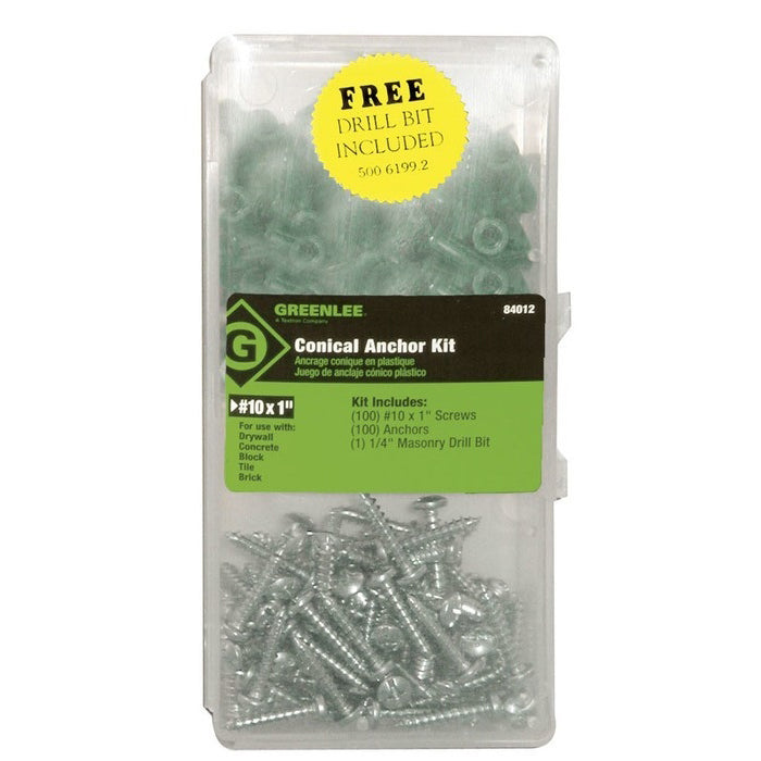 Greenlee 84012 Anchor Kit, Plastic