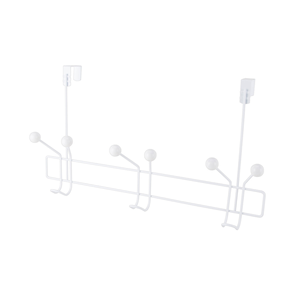 Simple Spaces SS-HG3-50-PE-3L Door Garment Hook, 6 lb, 3-Hook, Steel, Powder Coated, Hanging Mounting