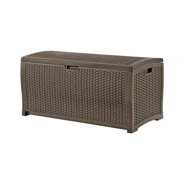 Suncast DBW9200 Deck Box, 50 in W, 25-1/2 in D, 25-1/2 in H, Resin