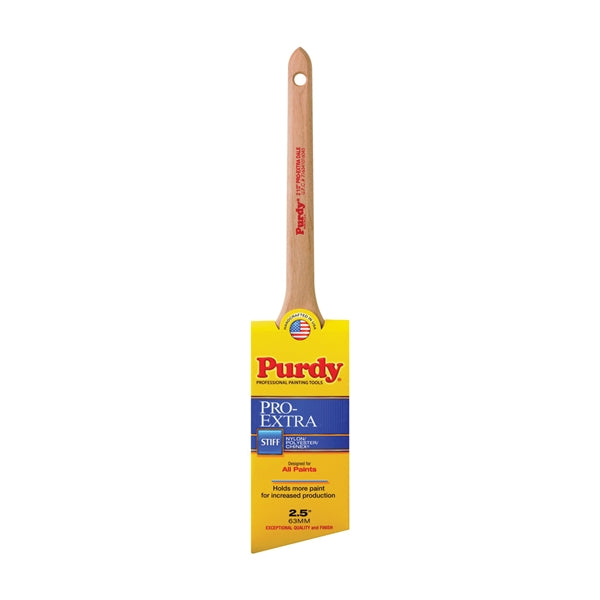Purdy Pro-Extra Dale 144080725 Trim Brush, Nylon/Polyester Bristle, Rat Tail Handle