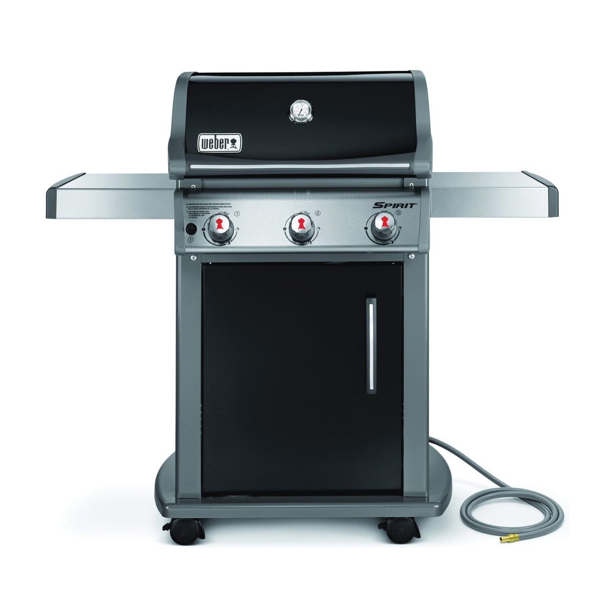 Weber SPIRIT E-310, 47510001 Gas Grill, Natural Gas, 3 -Burner, Stainless Steel Body, Black