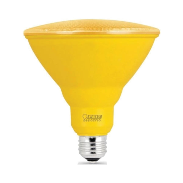 Feit Electric PAR38/Y/10KLED LED Lamp, Flood/Spotlight, PAR38 Lamp, E26 Lamp Base, Yellow Light, 3000 K Color Temp