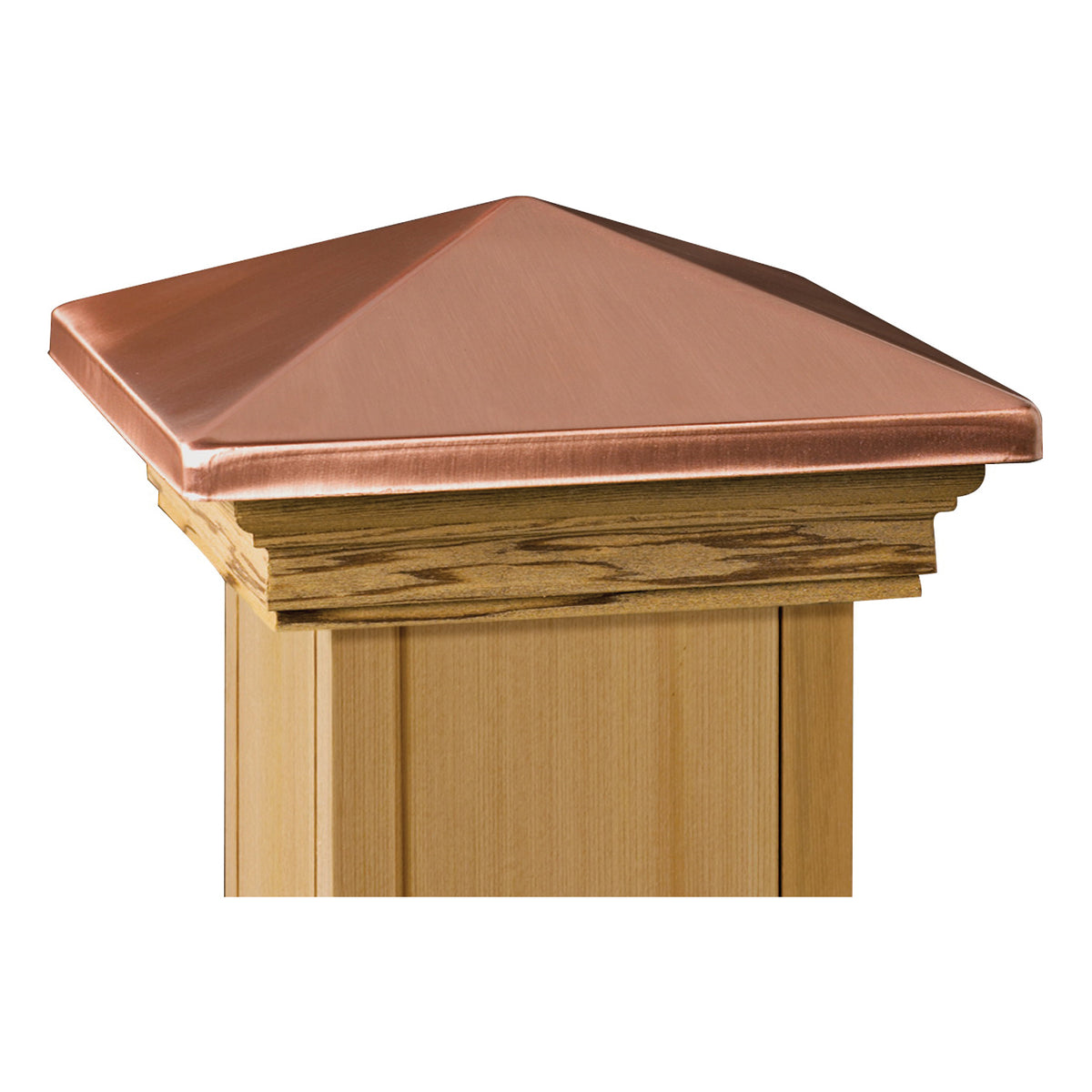 Maine Ornamental 72227 Post Cap, 6 in L, 6 in W, Cedar