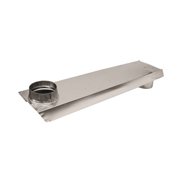 Lambro 3006 Dryer Vent Duct, 2 in W, 6 in H, 90 deg Angle, Aluminum