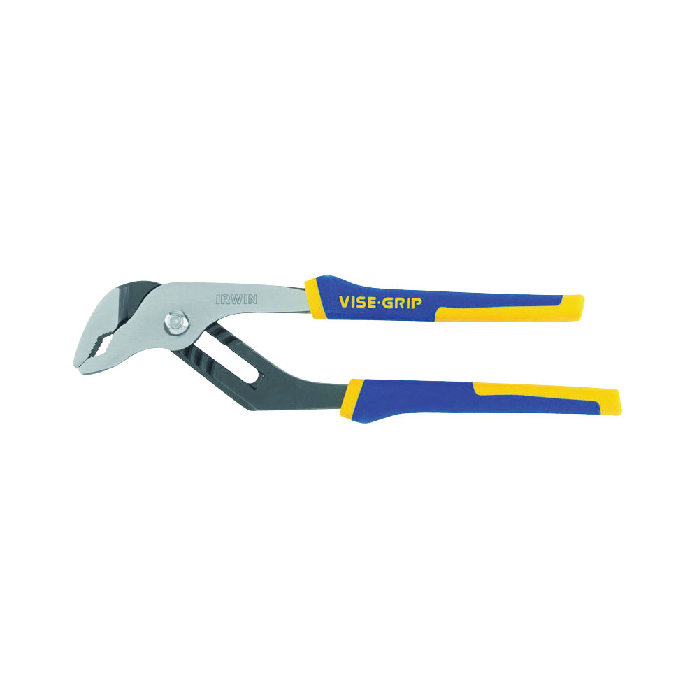 IRWIN 2078510 Groove Joint Plier, 10 in OAL, 2 in Jaw Opening, Blue/Yellow Handle, Cushion-Grip Handle