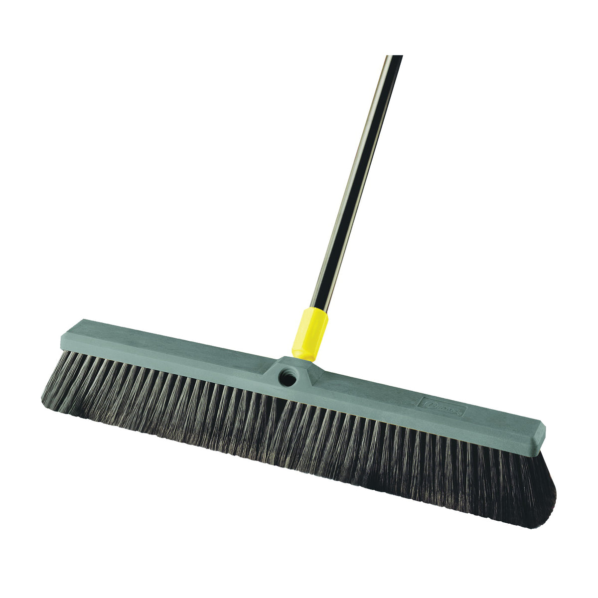 Quickie 00533 Push Broom, 24 in Sweep Face, Polypropylene Bristle, Steel Handle