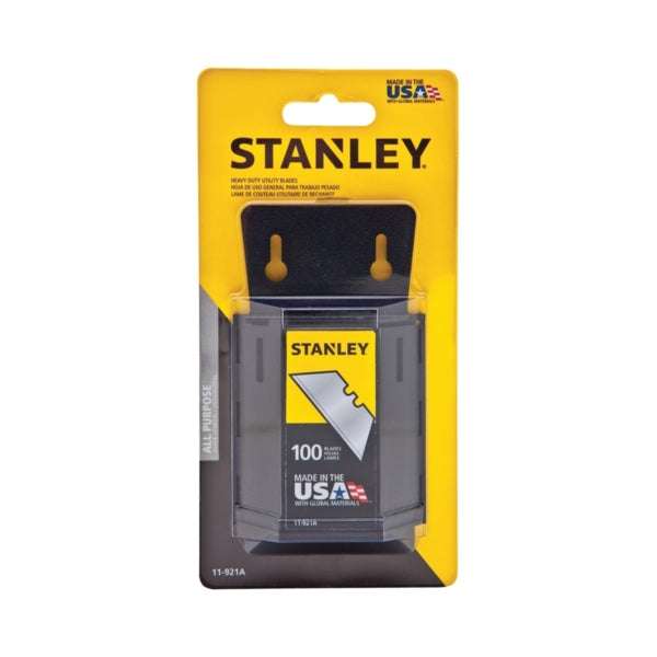 STANLEY 11-921A Utility Blade, 2-7/16 in L, HCS, 2-Point