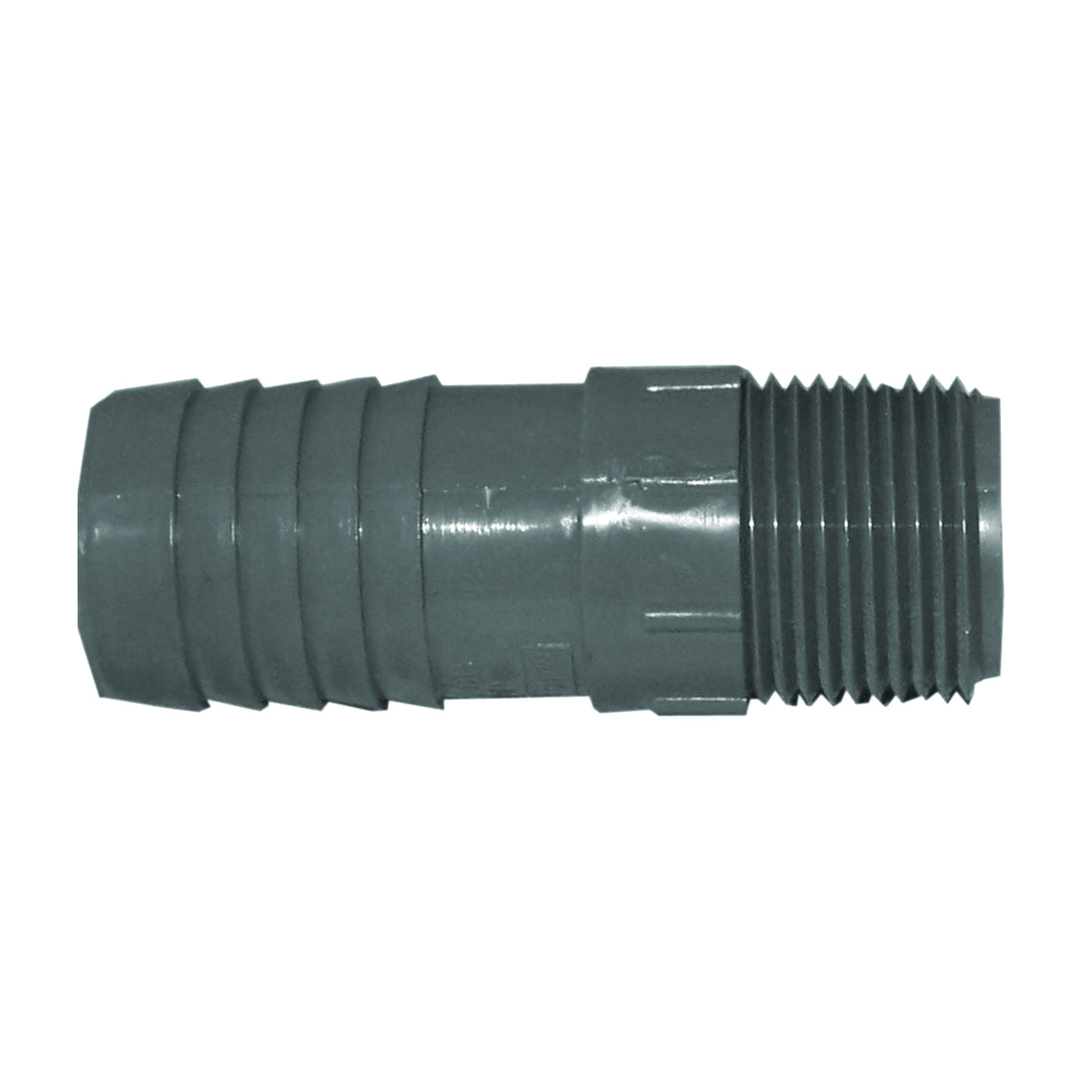 GENOVA 350477 Reducing Adapter, 1 x 3/4 in, Insert x MIP, Polypropylene/PVC
