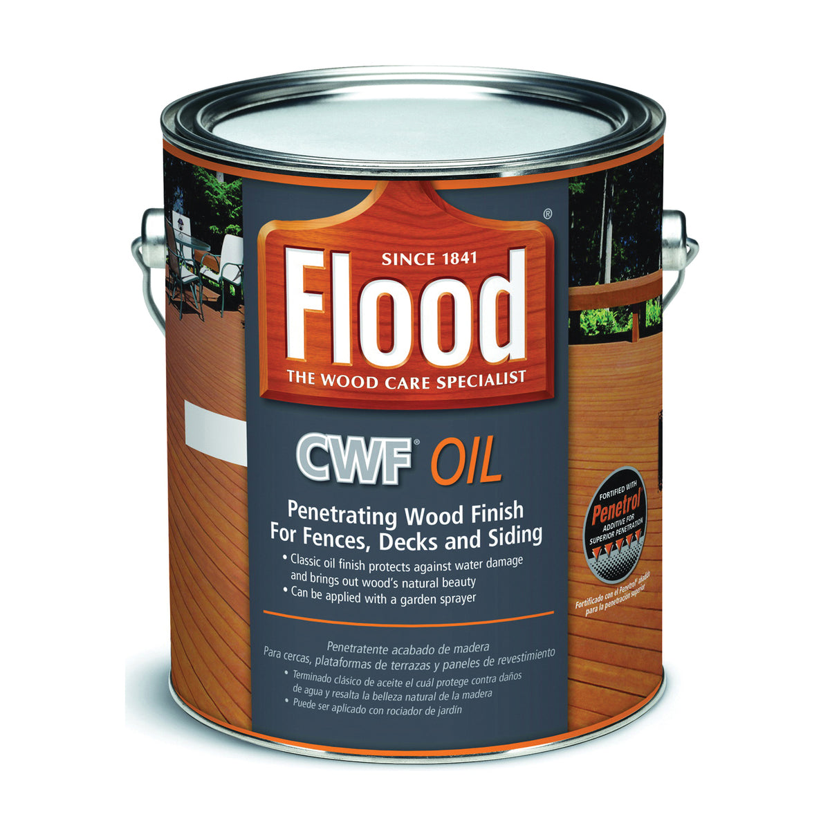 Flood FLD447-01 Wood Finish, Clear, Liquid, 1 gal