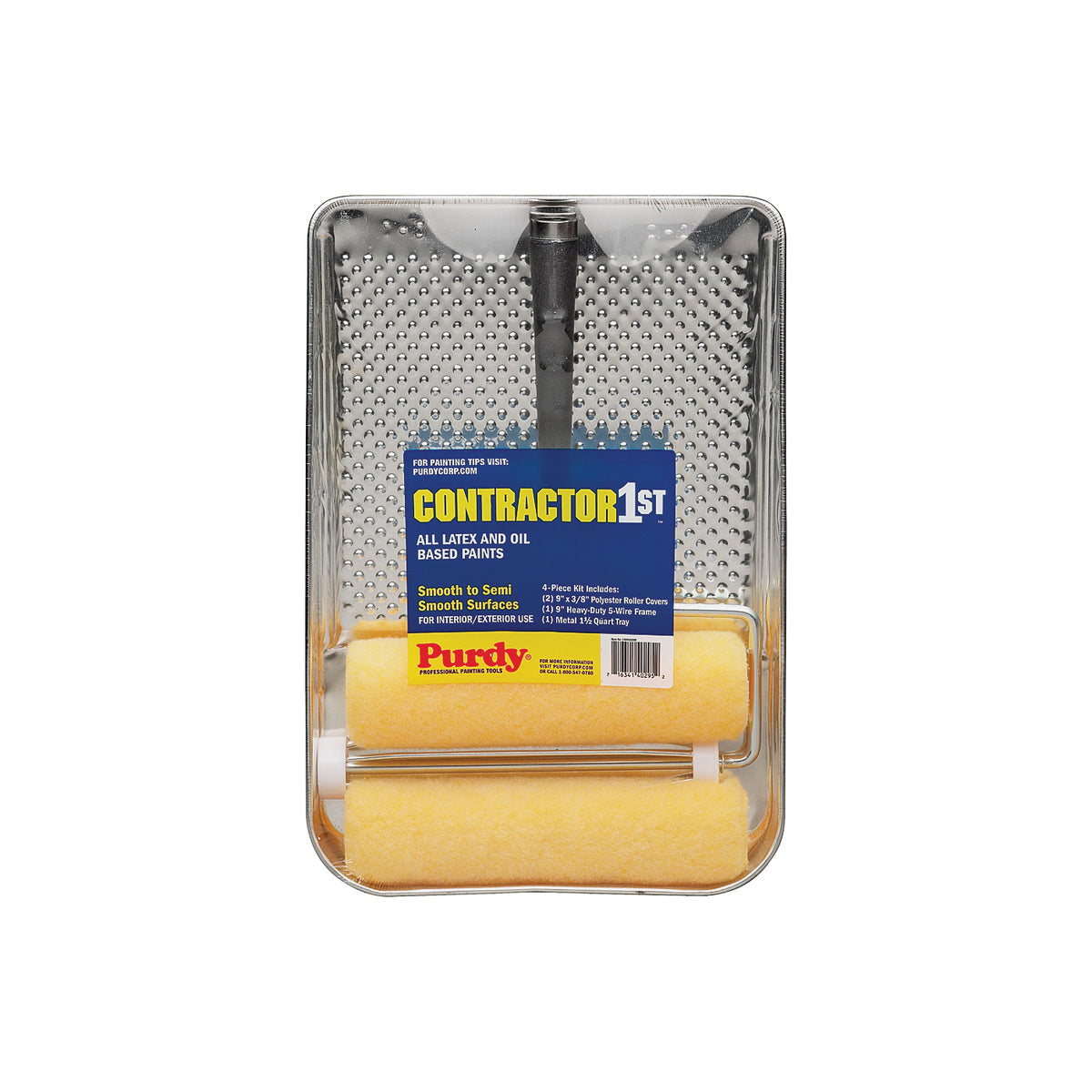 Purdy Contractor 1st 140810200 Roller and Tray Kit, Yellow