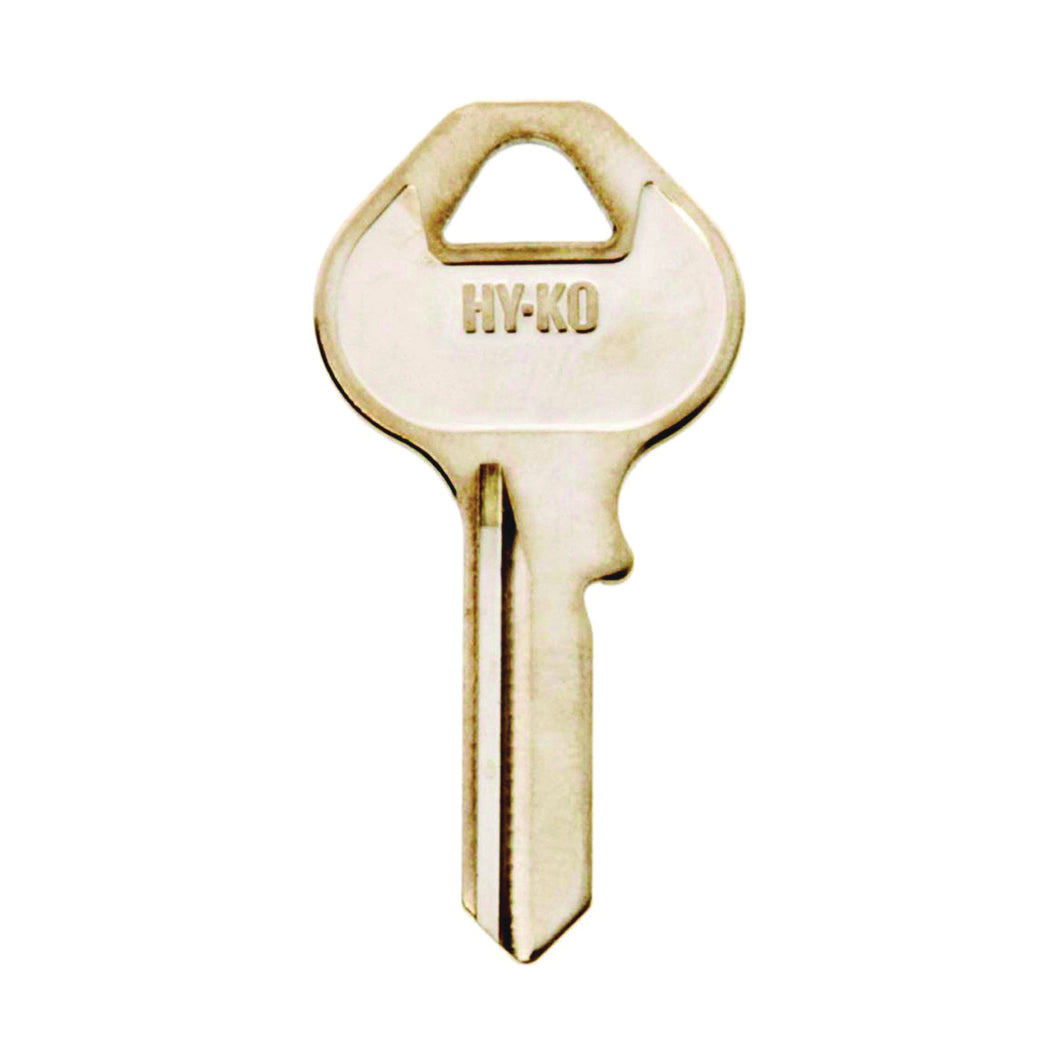HY-KO 11010M16 Key Blank, Brass, Nickel, For: Master Locks and Padlocks
