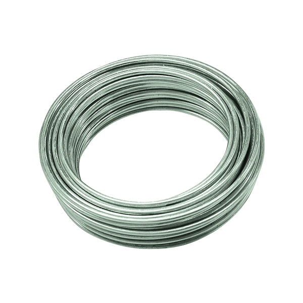 HILLMAN 50130 Utility Wire, 25 ft L, 16 Gauge, Galvanized Steel