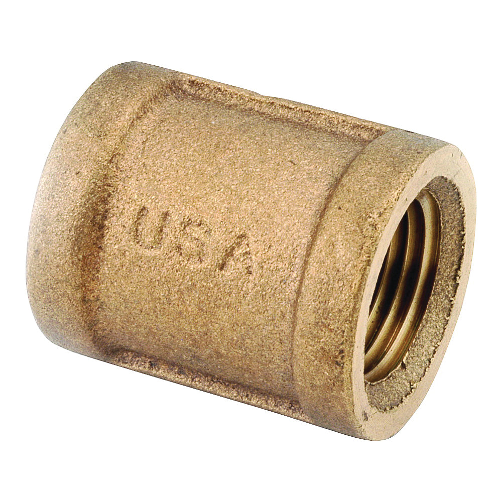 Anderson Metals 738103-24 Pipe Coupling, 1-1/2 in, FIPT, Brass