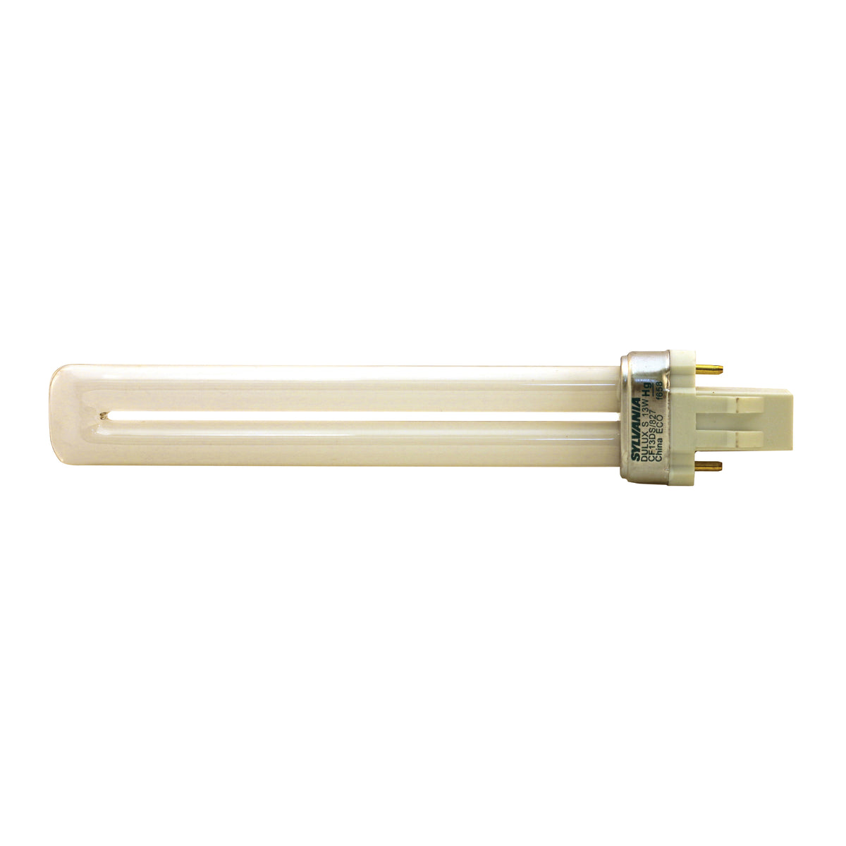 Sylvania 20491 Compact Fluorescent Bulb, 13 W, T4 Lamp, GX23 Lamp Base, 820 Lumens, 2700 K Color Temp, Soft White Light