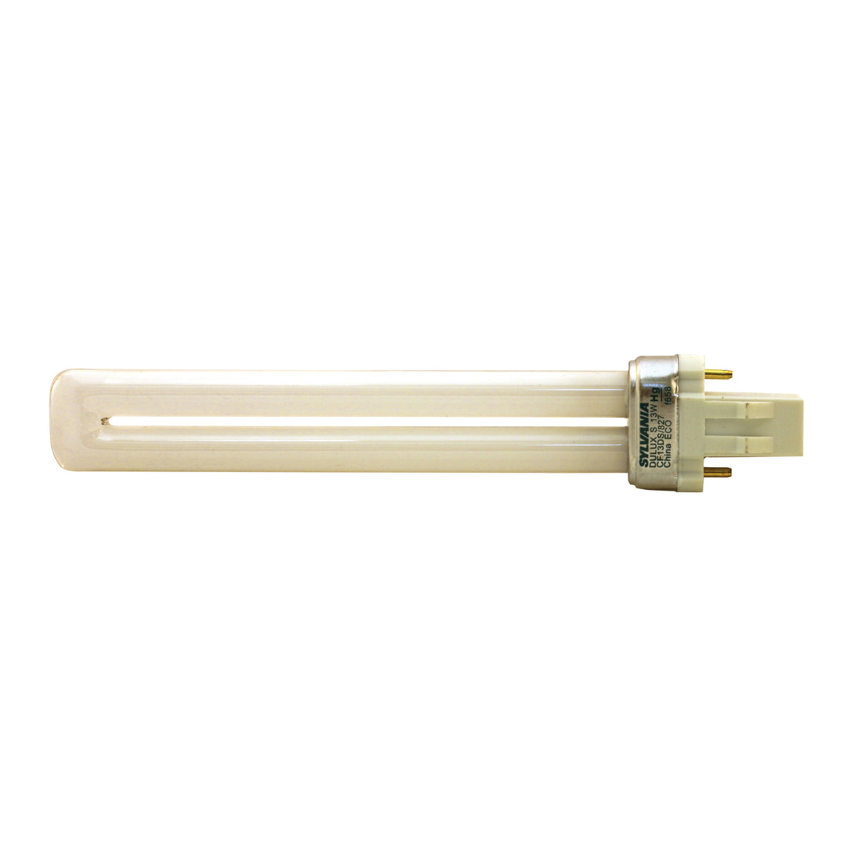 Sylvania 20491 Compact Fluorescent Bulb, 13 W, T4 Lamp, GX23 Lamp Base, 820 Lumens, 2700 K Color Temp, Soft White Light