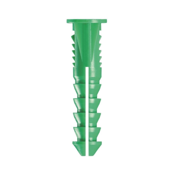 COBRA ANCHORS 197R Screw Anchor, #12-14 Thread, 1-1/2 in L, Polyethylene, 200 lb