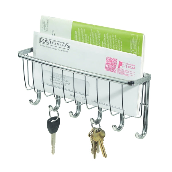 iDESIGN 54270 Mail and Key Rack, Chrome