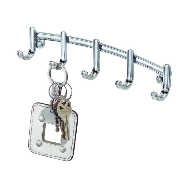 iDESIGN 54370 Key Rack, 4-Key Hook, Chrome