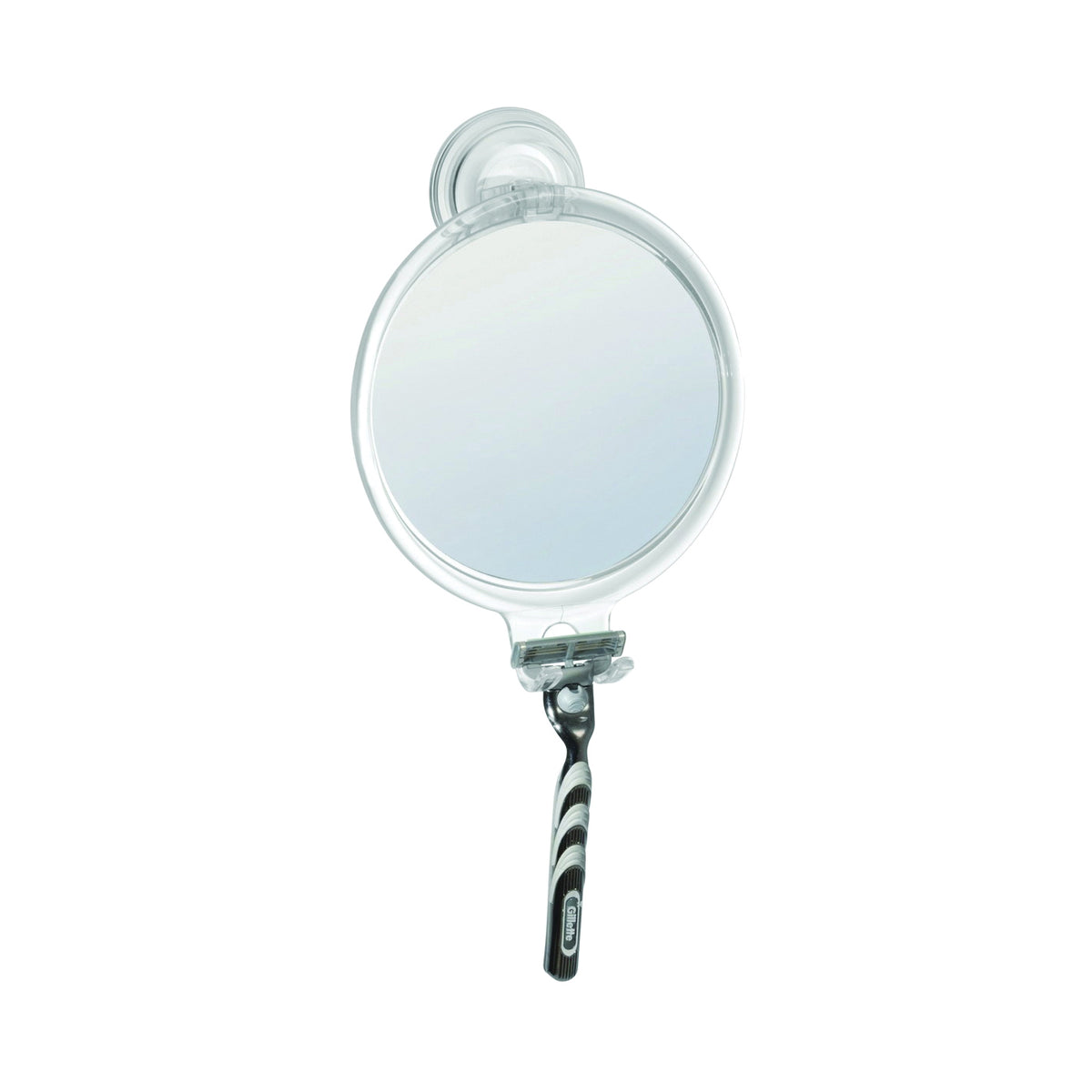 iDESIGN 52120 Fog-Free Mirror, Round, Suction Mounting