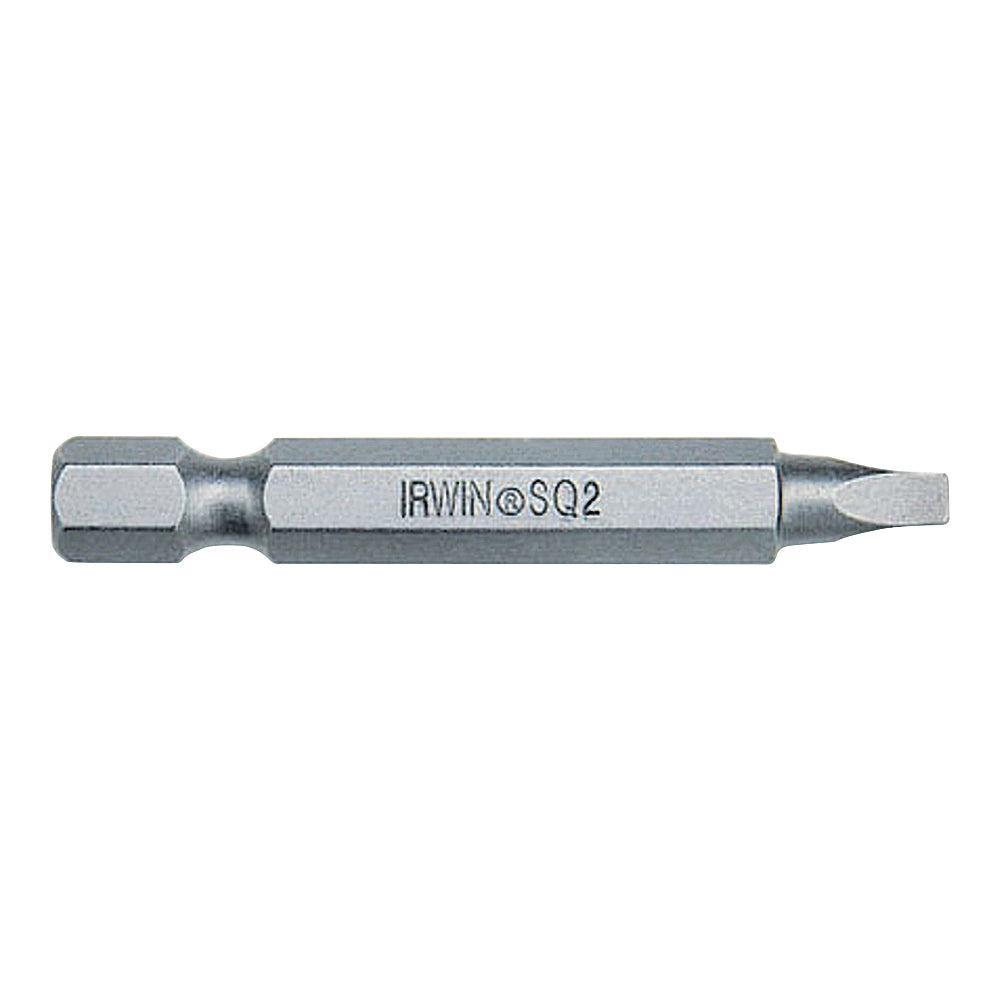 IRWIN 91843 Screwdriver Bit, #2 Drive, Square Drive, 1/4 in Shank, Hex Shank, 2 in L, Steel