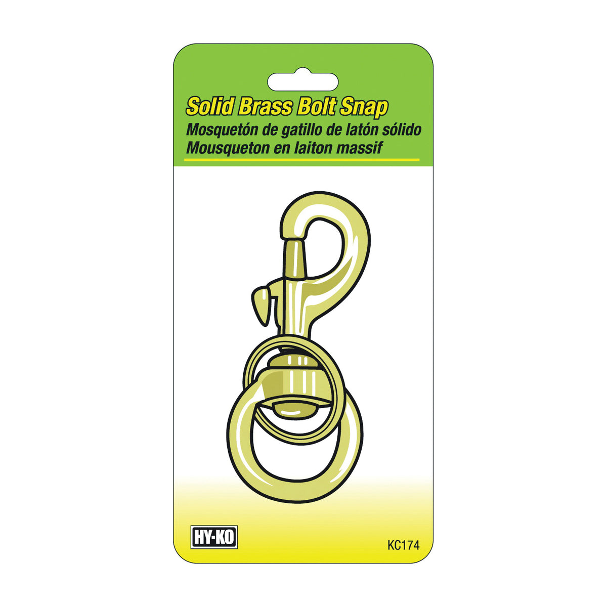 HY-KO KC174 Bolt Snap, Brass
