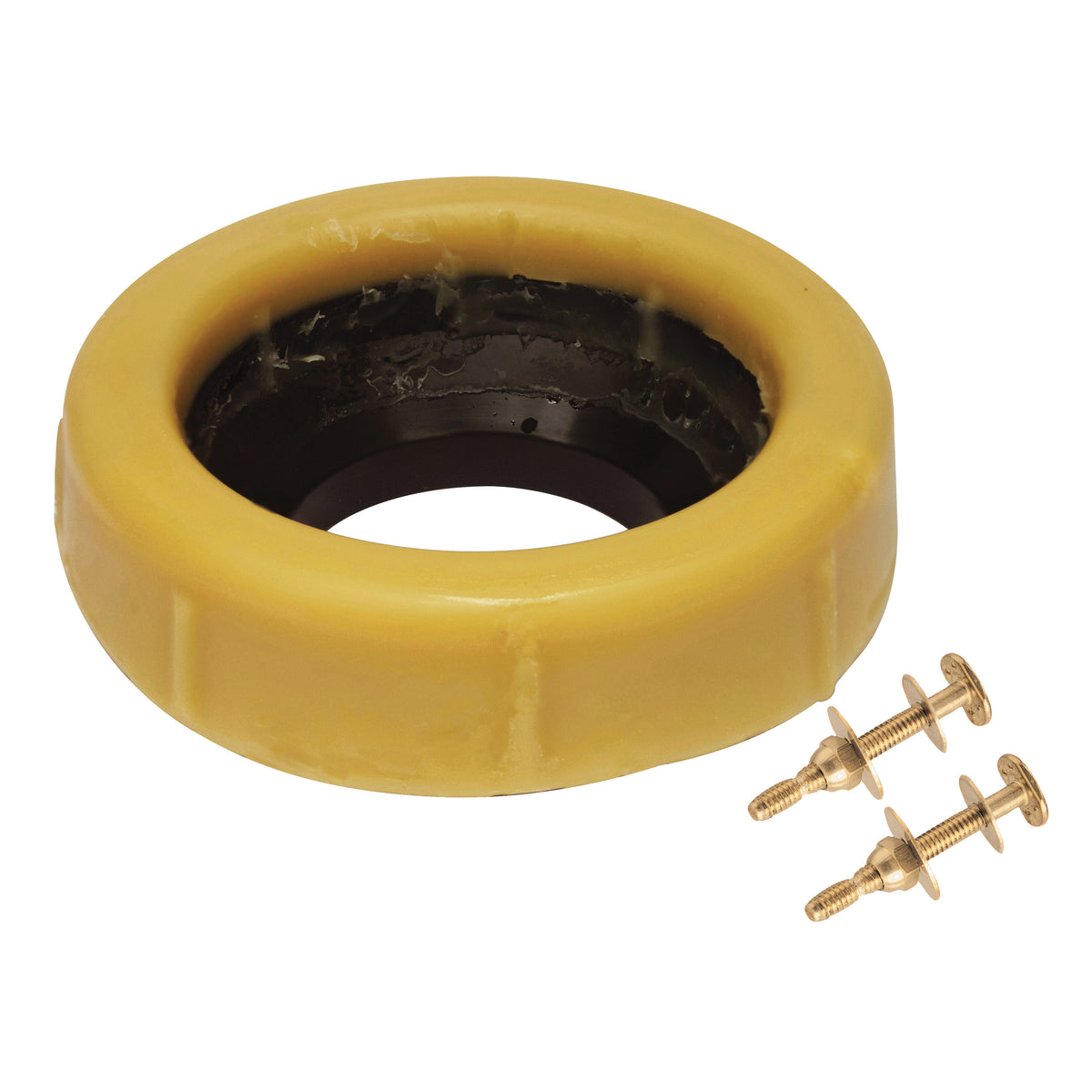 Keeney K836-3 Toilet Wax Gasket, Brass/Fiber, Honey Yellow, For: 3 in or 4 in Waste Lines