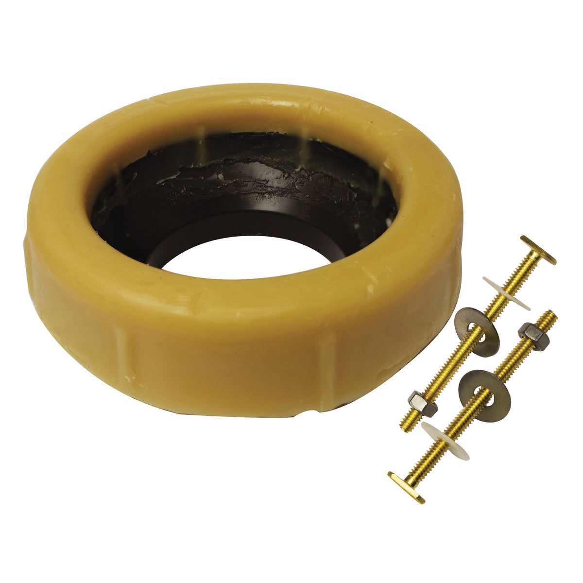 Keeney K836-4 Toilet Wax Gasket, Brass, Honey Yellow, For: 3 in or 4 in Waste Lines