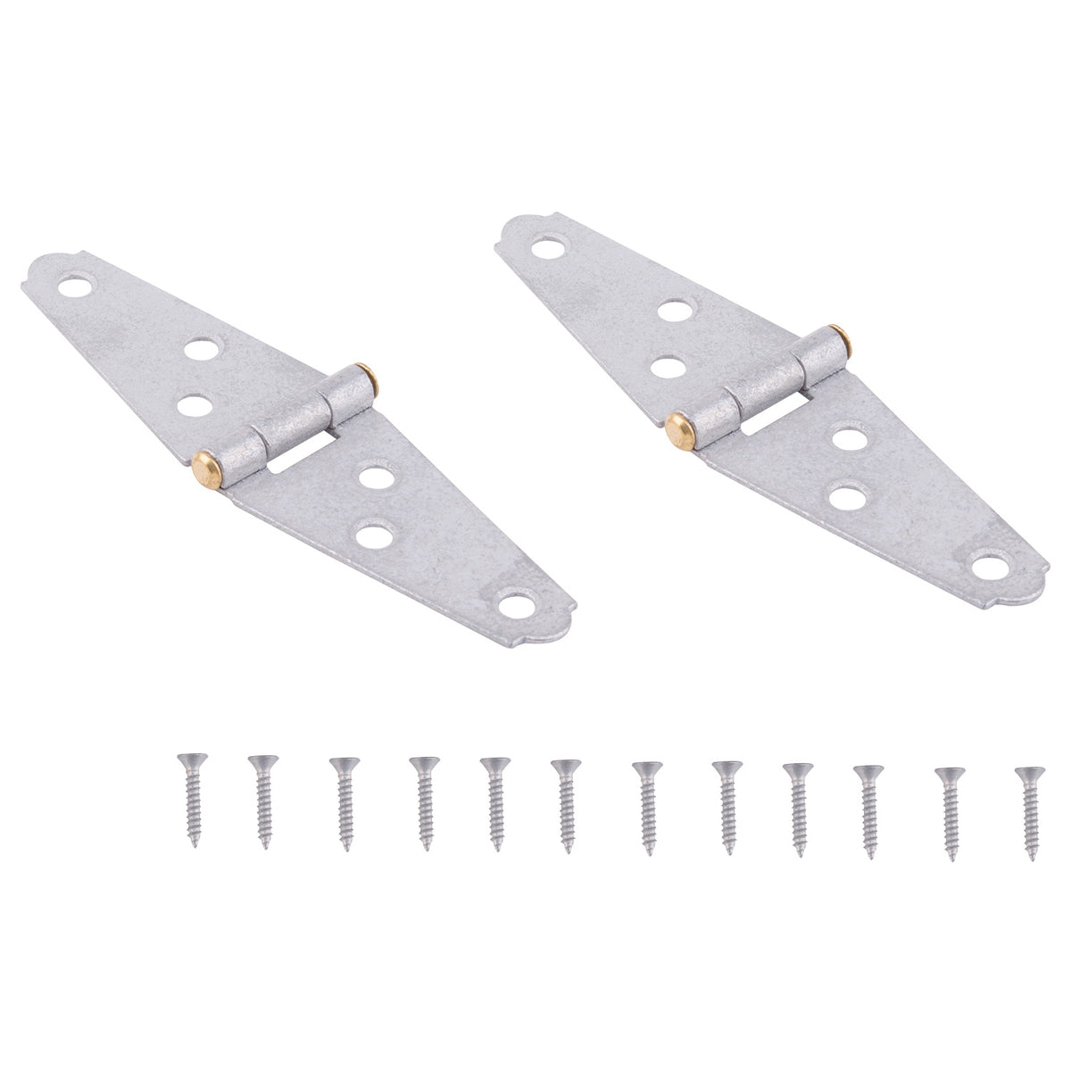 ProSource LSH-G02-C2PS Strap Hinge, 1.2 mm Thick Leaf, Steel, 180 Range of Motion