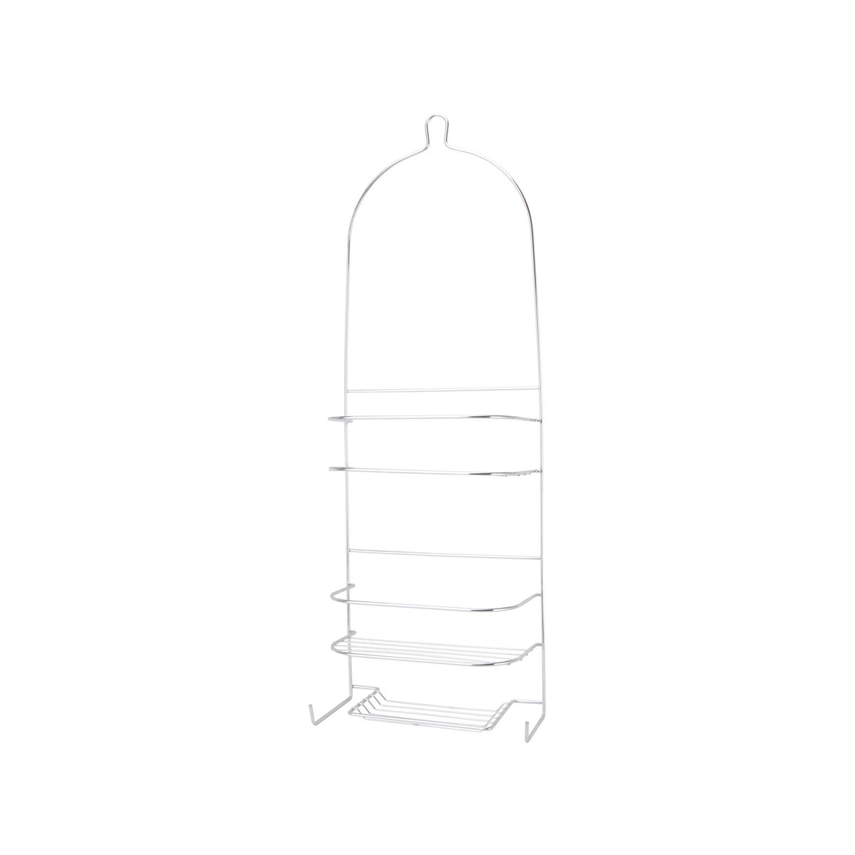 Simple Spaces SS-5786-CH-3L Shower Caddy, 3-Shelf, Steel, 10 in OAW, 27-3/4 in OAH, 4-1/4 in OAD, 10 lb