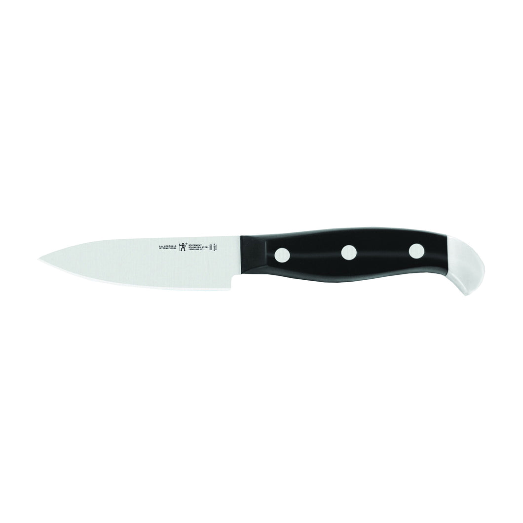 Henckels International Statement 13540-083 Paring Knife, Stainless Steel Blade, Black Handle, Fine-Edge Blade