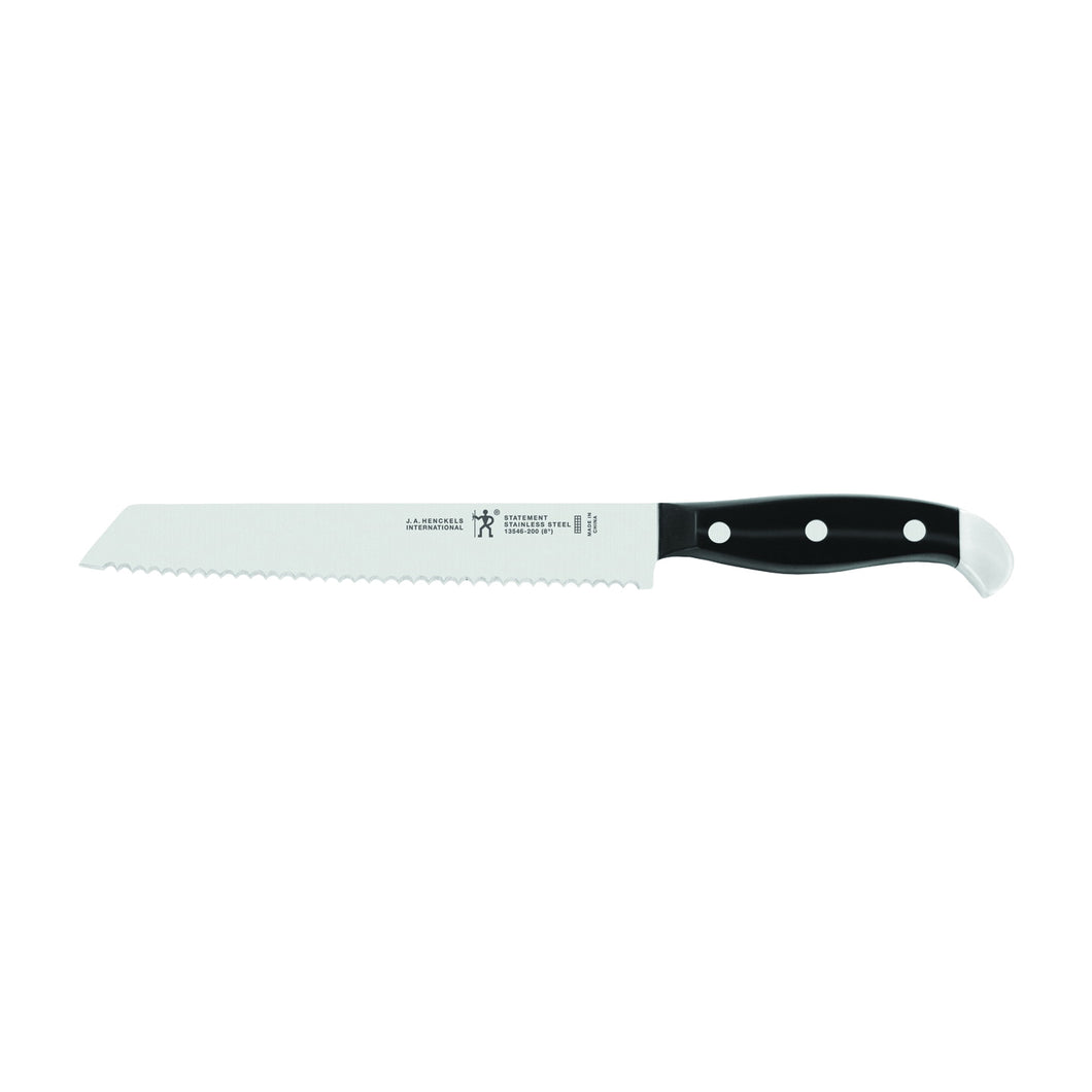 Henckels International Statement Series 13546-203 Bread Knife, Stainless Steel Blade, Black Handle, Serrated Blade