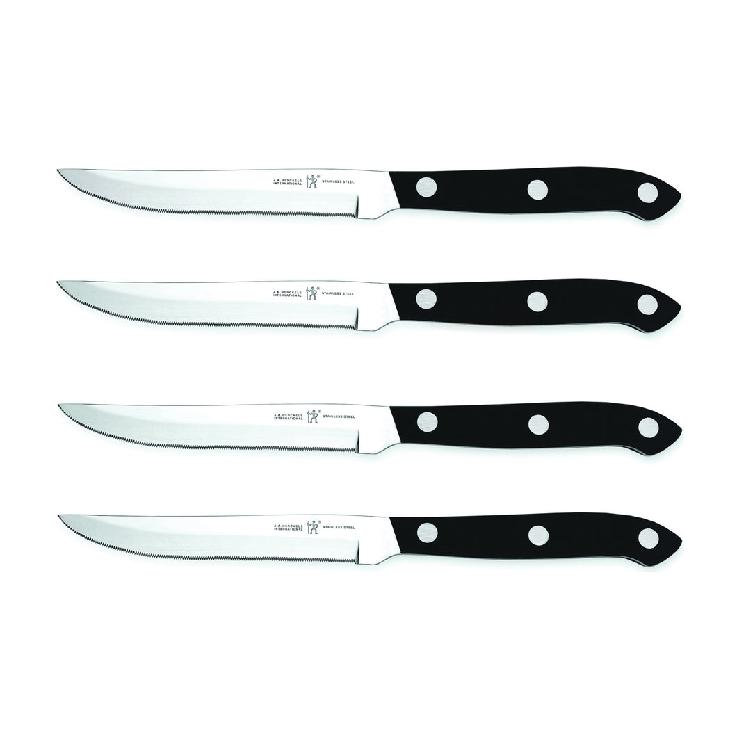 Henckels International Everedge Plus 39323-100 Steak Knife Set, Stainless Steel Blade