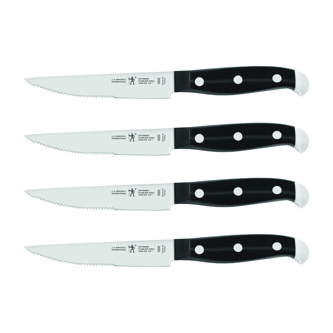 Henckels International Statement Series 13549-000 Steak Knife Set, Stainless Steel Blade