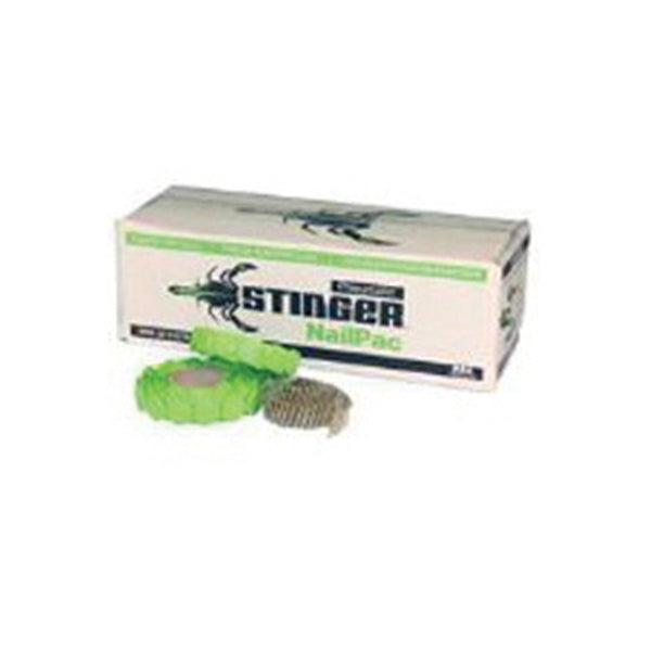 Stinger 136260 Cap Nail, 1 in L, Plastic