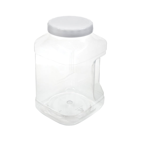 Arrow Plastic 739 Stackable Container, 128 oz Capacity, Clear, 5-1/2 in L, 6 in W, 9-1/2 in H