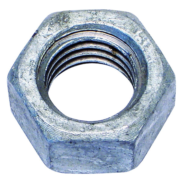 MIDWEST FASTENER 05618 Hex Nut, Coarse Thread, 1/2-13 Thread, Galvanized