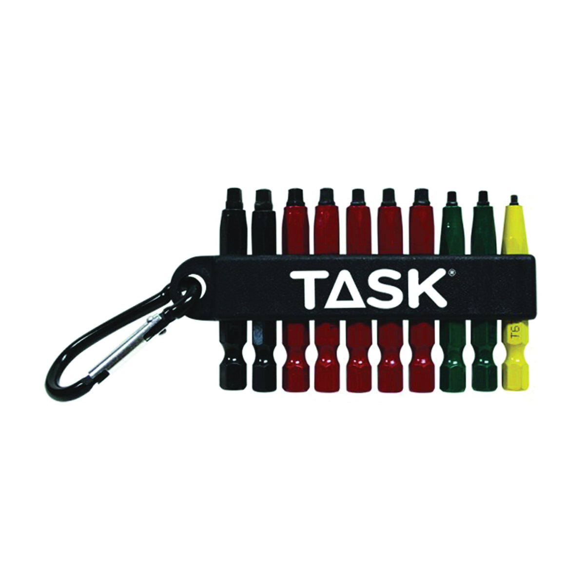TASK T67917 Carabiner Clip Set, 10-Piece, Steel