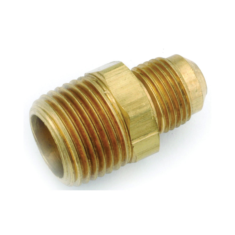 Anderson Metals 754048-0804 Tube Connector, 1/2 x 1/4 in, Flare x MPT, Brass