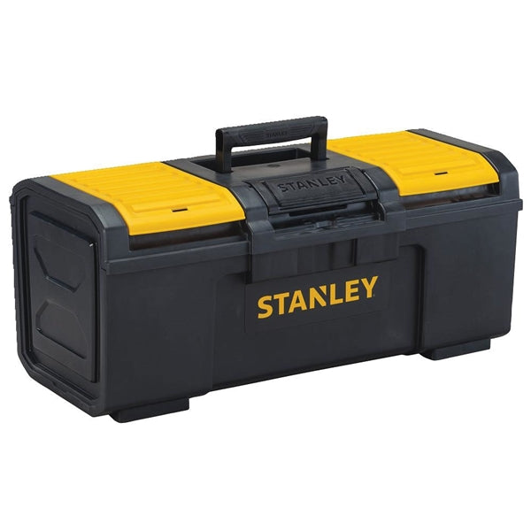 STANLEY STST24410 Tool Box, 61 lb, Plastic, Black/Yellow, 3-Compartment