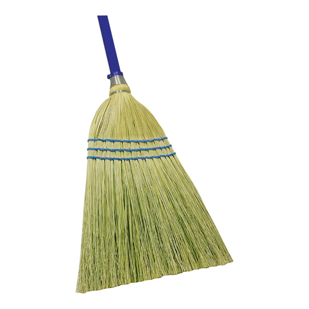 Quickie 900-6 Outdoor Broom, 12 in Sweep Face, Corn Fiber Bristle, Steel Handle