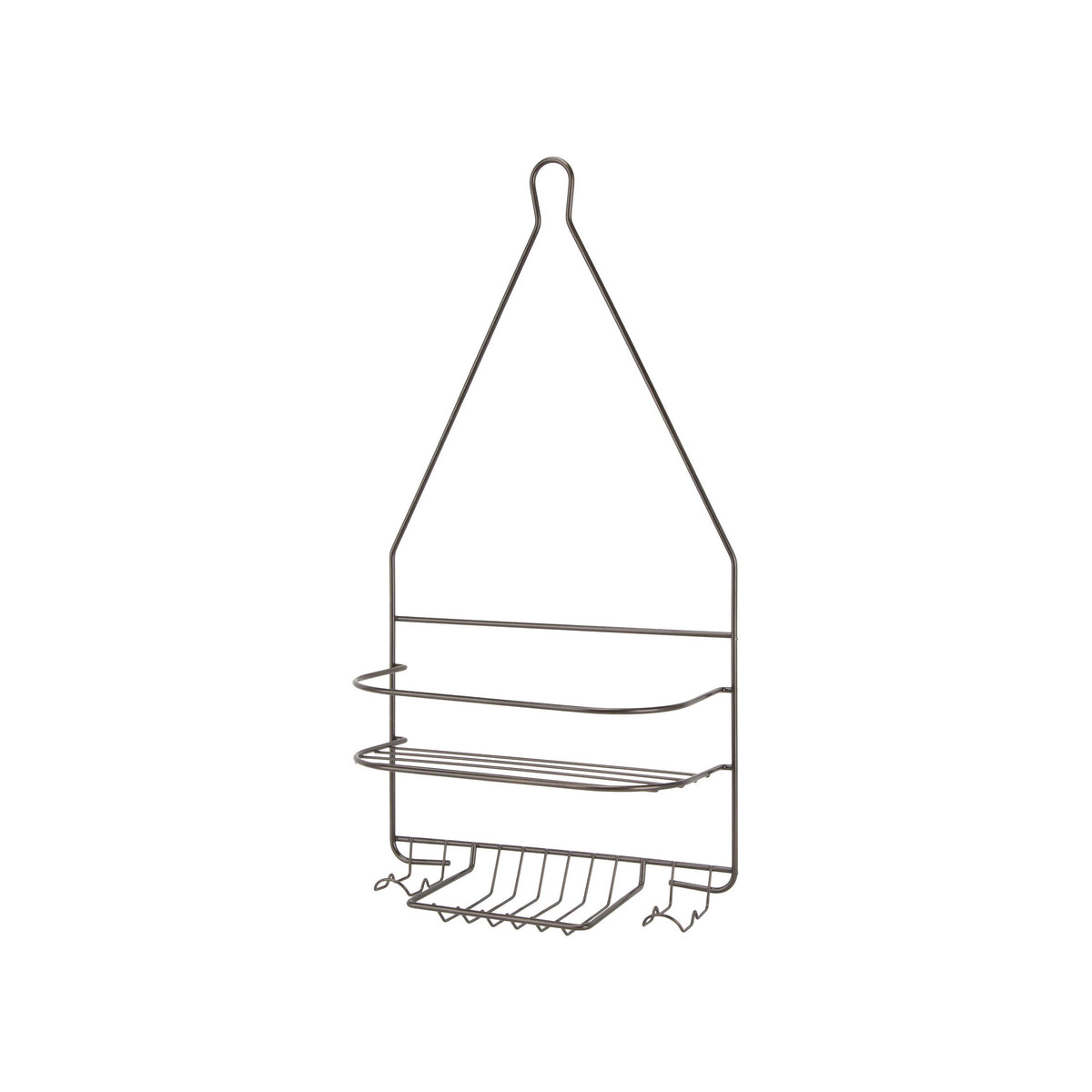 Simple Spaces SS-SC-25-VB Shower Caddy, 2-Shelf, Steel, 10 in OAW, 19 in OAH, 4-1/4 in OAD, 10 lb