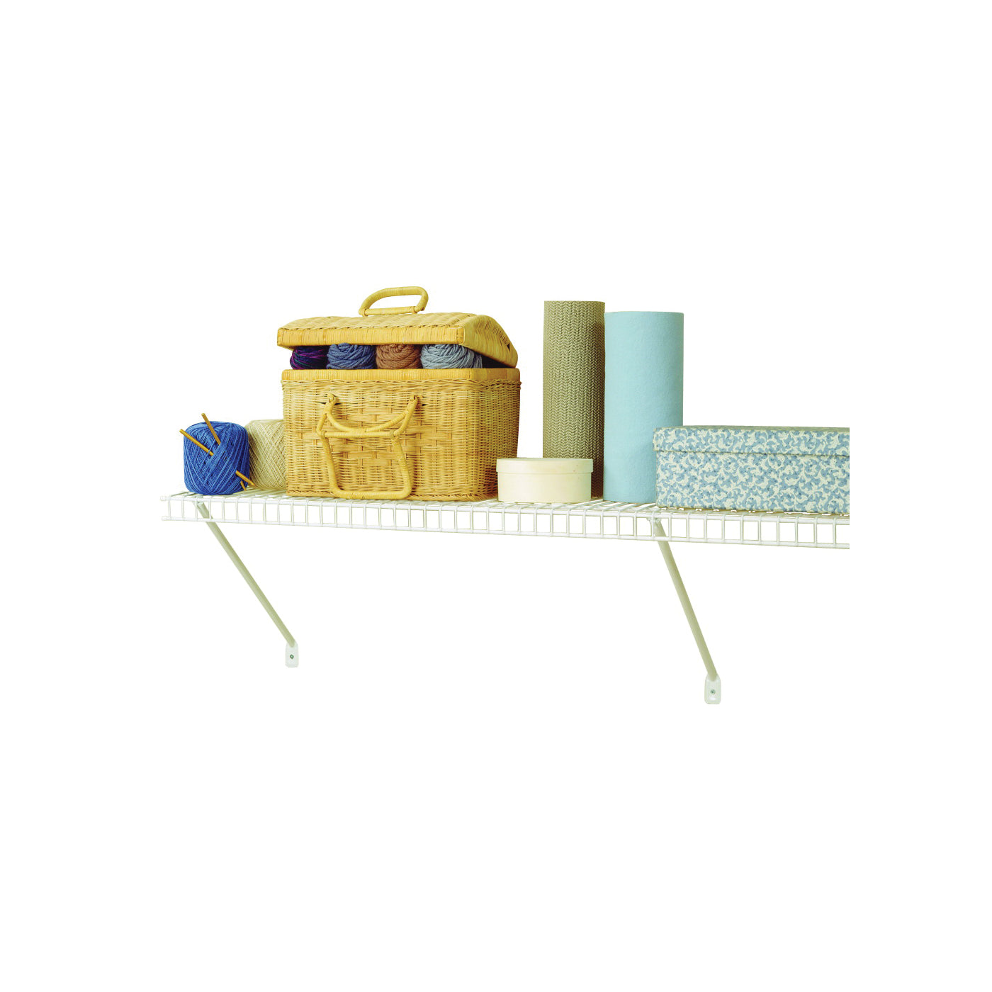 ClosetMaid 1041 Shelf Kit, 48 in L, 12 in W, Steel, White