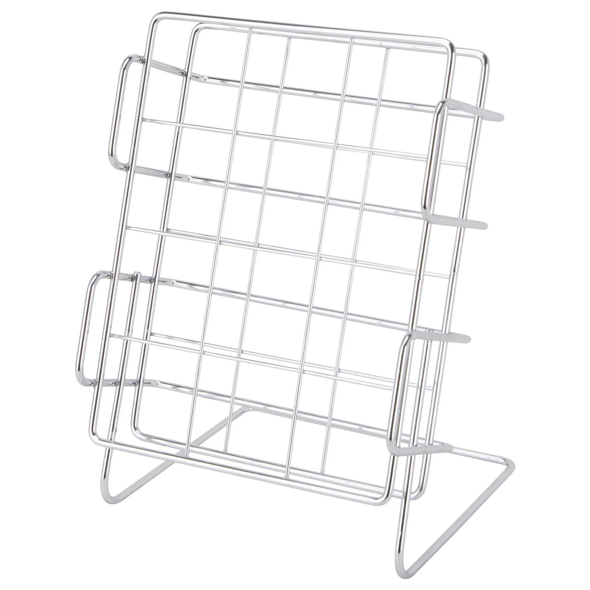 Simple Spaces JI-29C-3L Countertop Spice Rack, 12-Jar, Steel, Sliver, Chrome, 6.5 in L, 11.375 in W, 18.5 in H