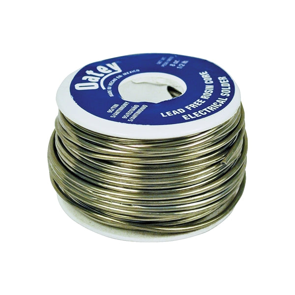 Oatey 53171 Rosin Core Wire Solder, 1/2 lb, Solid, Silver, 450 to 464 deg F Melting Point