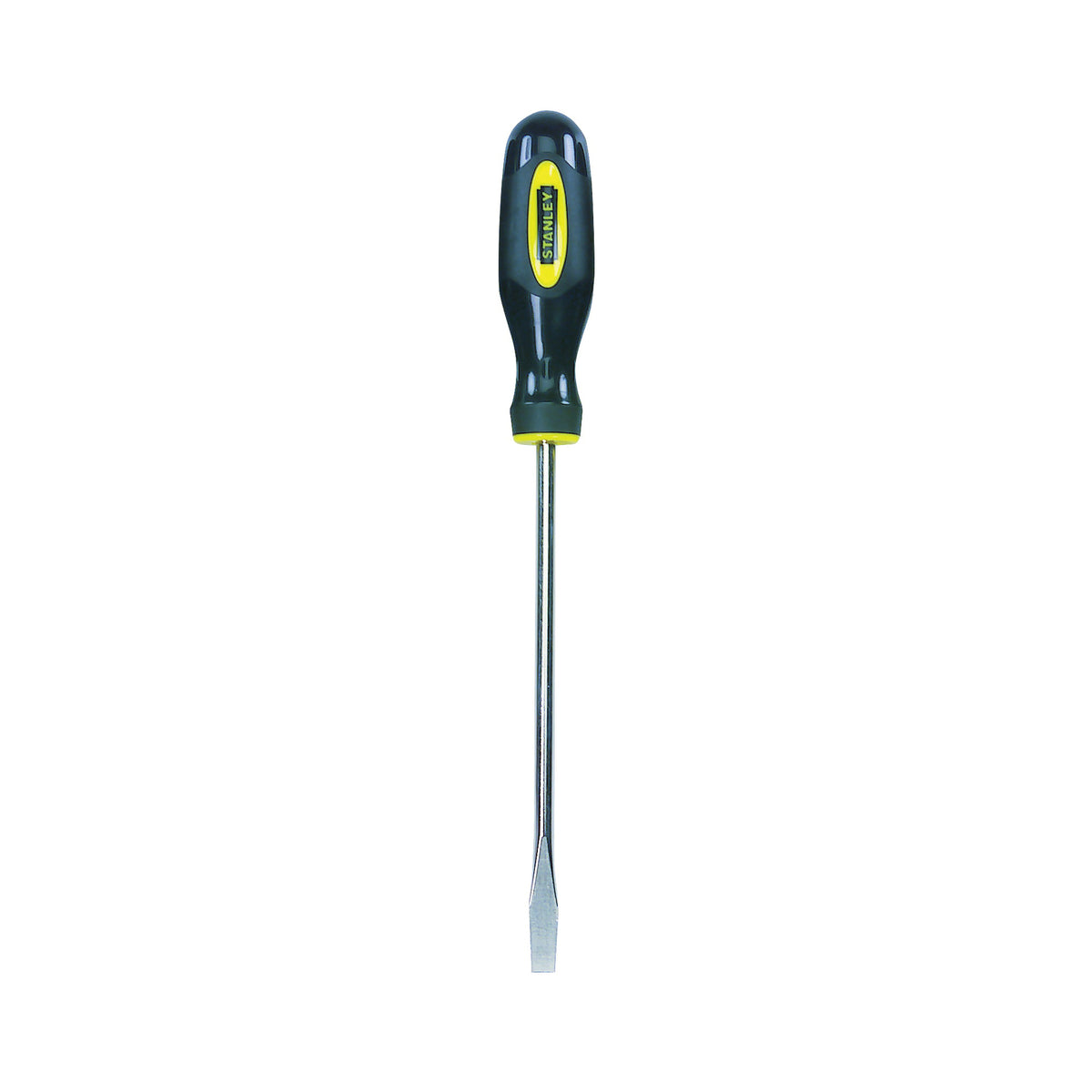 STANLEY 60-004 Screwdriver, 1/4 in Drive, Slotted Drive, 8 in OAL, 7-7/8 in L Shank, Plastic Handle, Ergonomic Handle