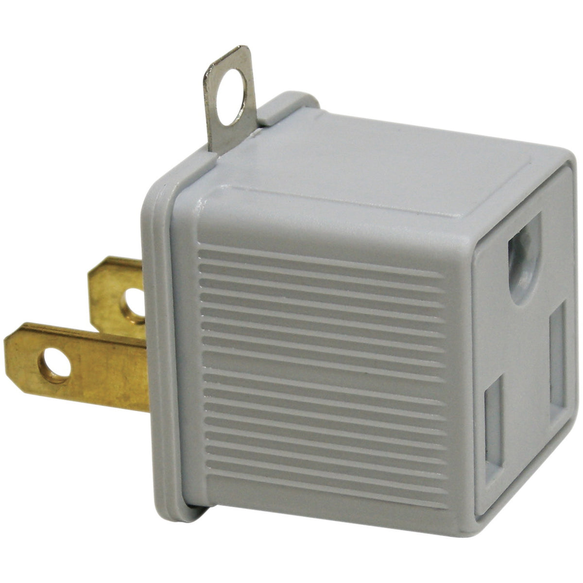 PowerZone ORAD3200 Outlet Adapter, 125 V, 3 -Outlet, Gray